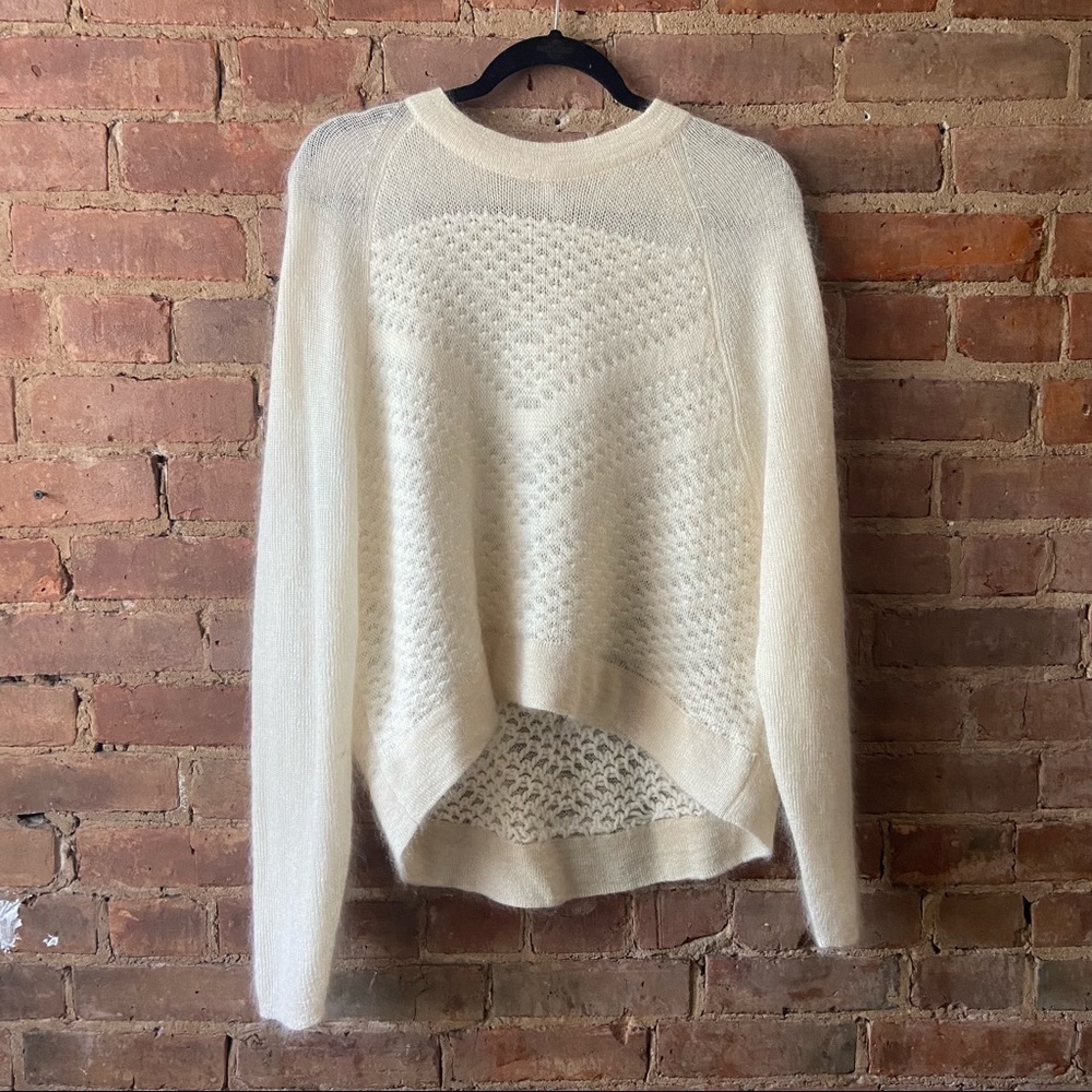 Helmut Lang Cream Crewneck Sweater